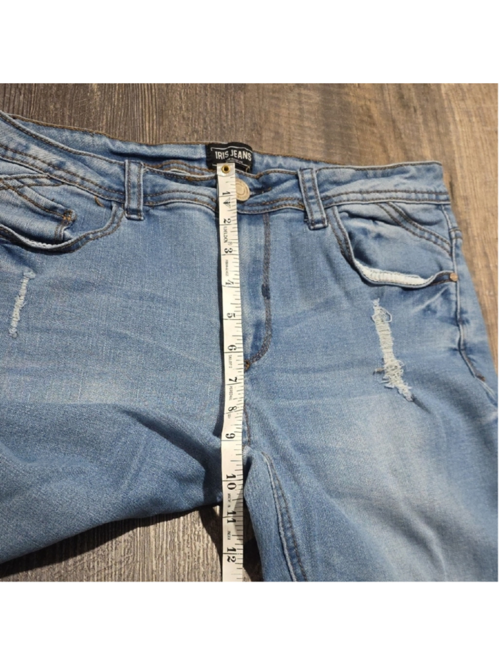 Iris Jeans Women's Size 11 Skinny Stretch Distressed - Picture 4 of 7